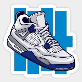 AJ 4 Retro Midnight Navy Sneaker Sticker